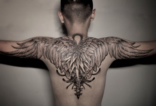 Modèle de tatouage d'ailes
