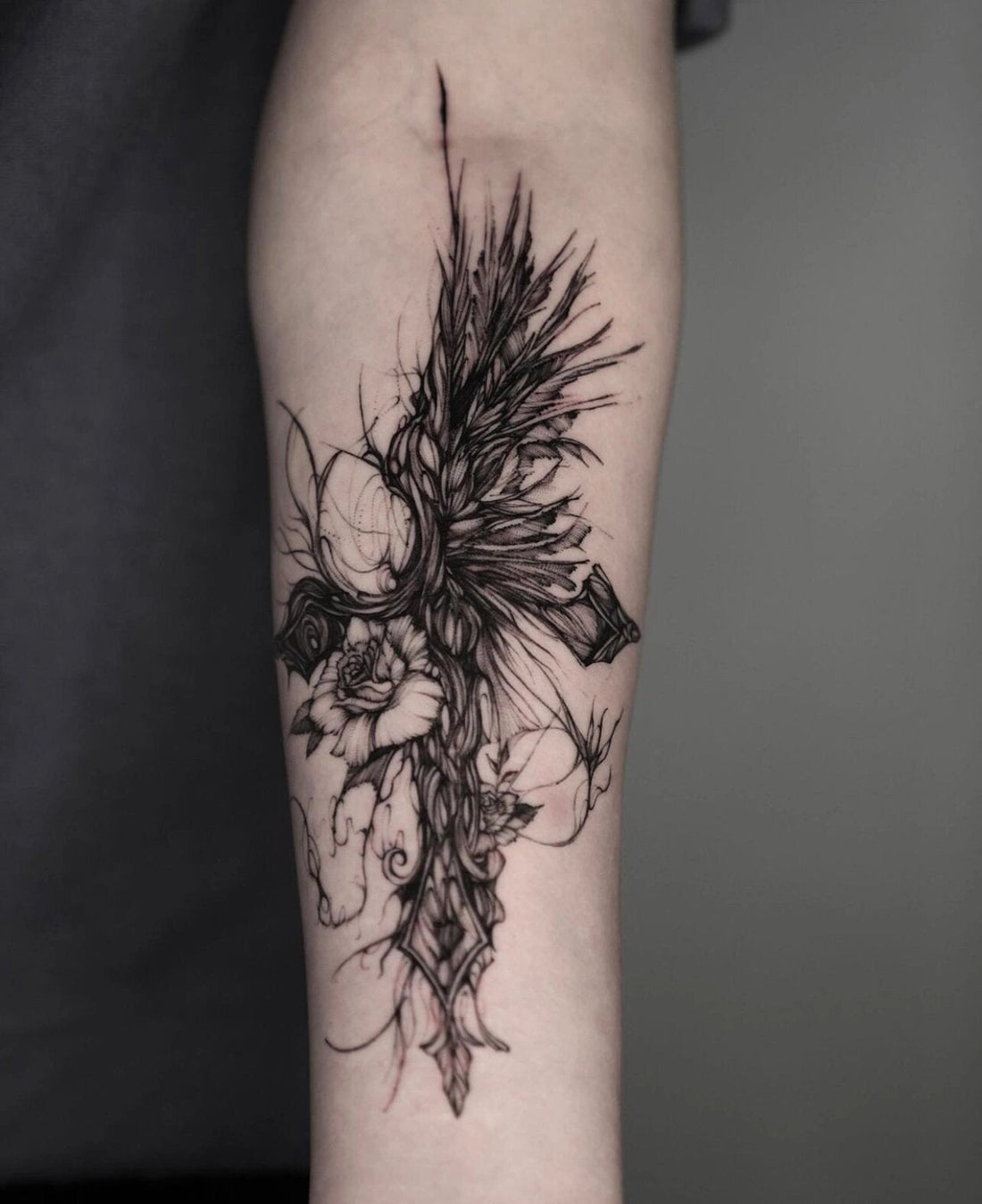 Modèle de tatouage de croix - tktxfrance