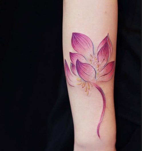 Modèle de tatouage Lotus - tktxfrance