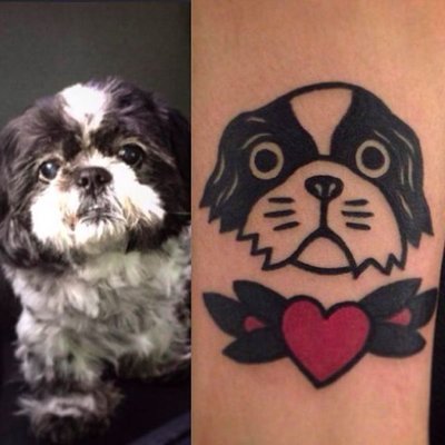 Modèle de tatouage pour chien - tktxfrance