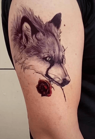 Modèles de tatouage de loup - tktxfrance