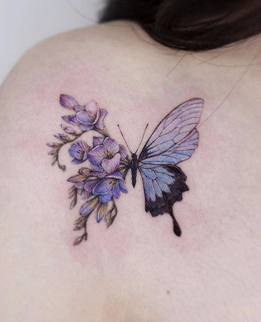 Motif de tatouage papillon. - tktxfrance